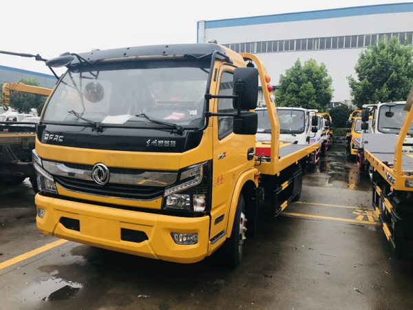 國六東風(fēng)凱普特一拖二清障車（黃牌）