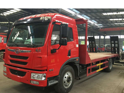 【國六】解放龍V單橋平板，150挖機平板