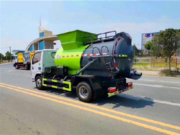 東風小多利卡國六5方圓罐餐廚垃圾車