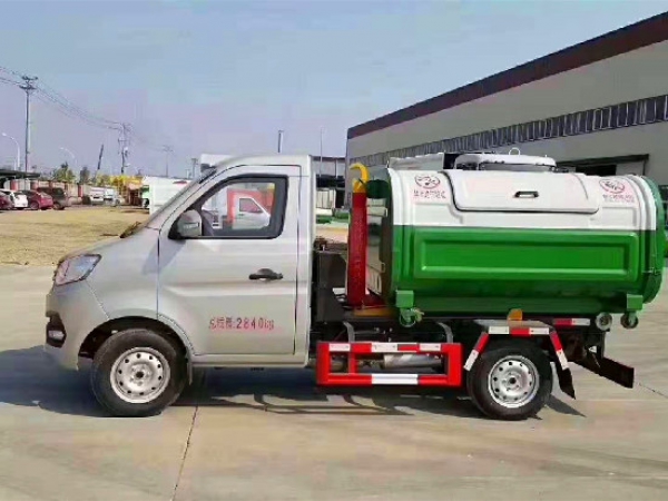 長安國六汽油鉤臂（車廂可卸）式垃圾車（后單輪）3方