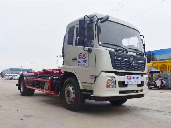 東風天錦國六10~14方車廂可卸（鉤臂）式垃圾車