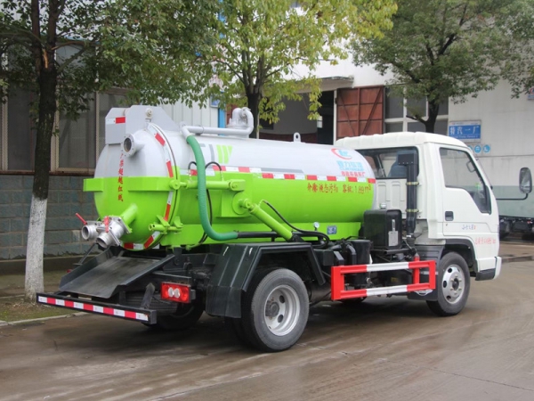 福田小卡3方吸污車