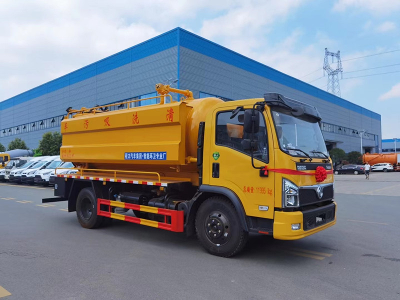 東風福瑞卡12.5方清洗吸污車，聯合疏通車
