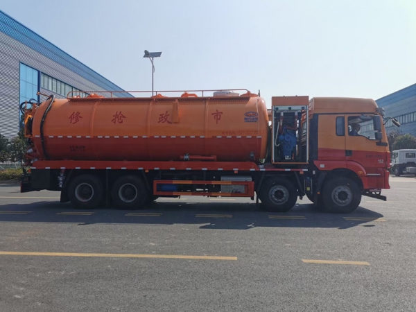 陜汽34方清洗吸污車