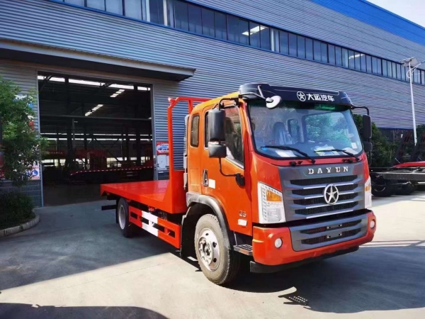 大運(yùn)平板拖車無爬梯