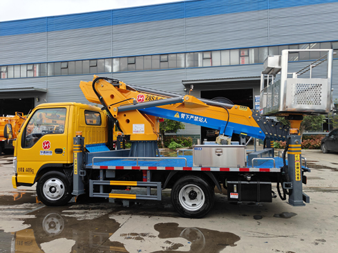 28米慶鈴五十鈴藍牌直臂高空作業(yè)車